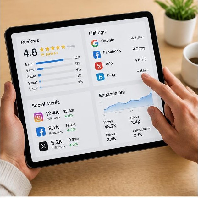 Everything in One Place with the Business Portal - illustrative customer benefit, not a client photograph
